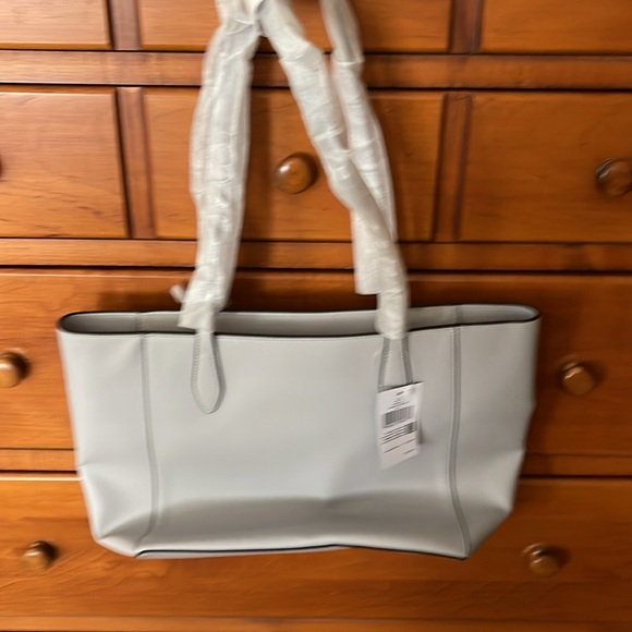 Brand new with tags, Kate Spade Saffiano leather bag in platinum gray. - Picture 3 of 7